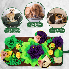CiyvoLyeen snuffle mat soft fleece fabric offers gentle comfort while eating