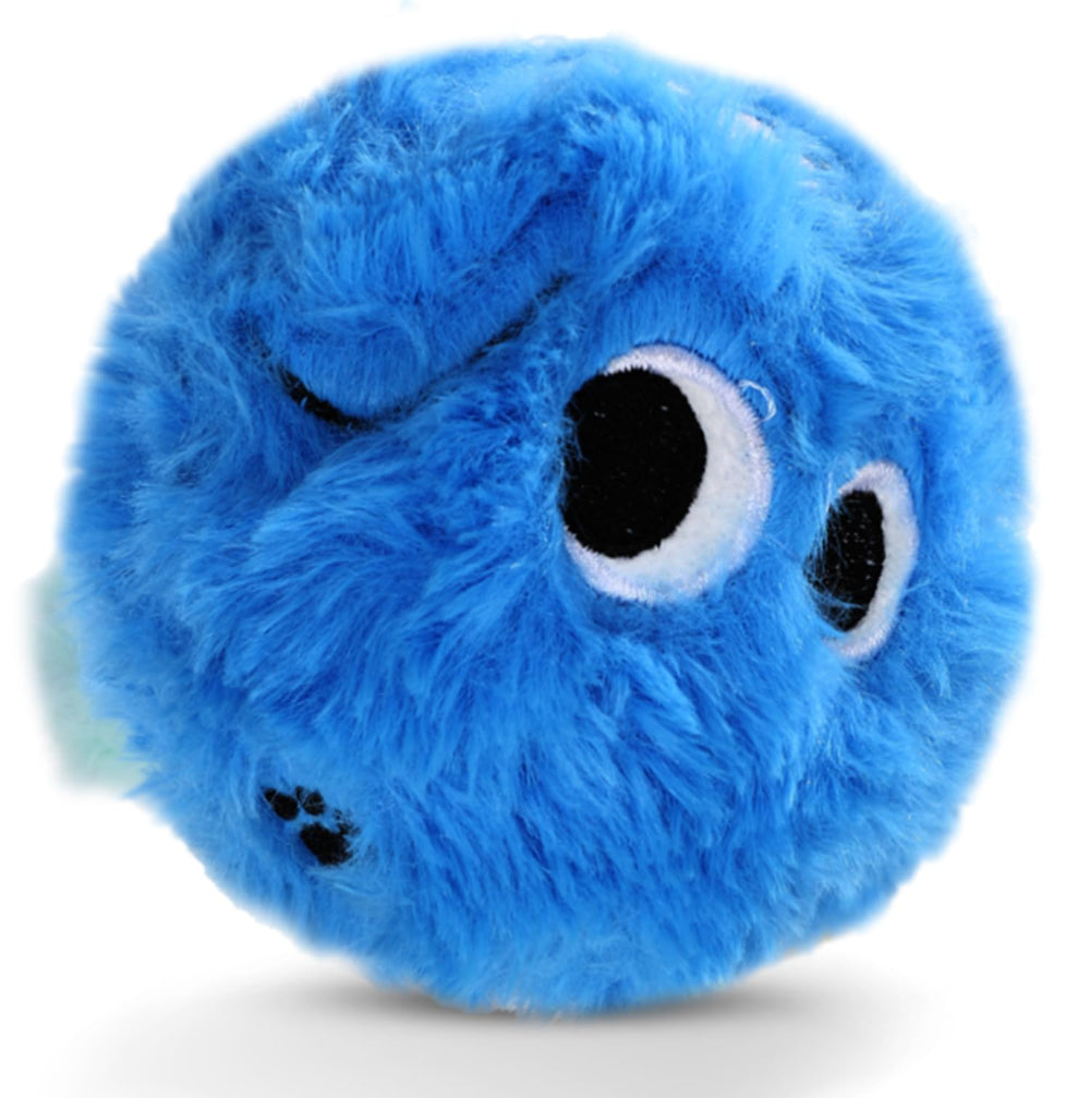 CJZJPV dog squeaky toy no-stuffing blue 3.1-inch ball boosts play and teething.
