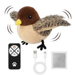 CKFPS Flying Bird Cat Toy with flapping wings for engaging indoor play sessions