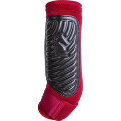 Classic Equine ClassicFit Rear Boot Crimson rear view emphasizes snug fit and strike protection.