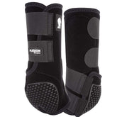 Classic Equine Flexion hind boot left view with secure closure for hind-leg protection.