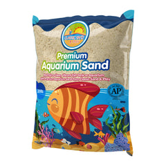 Classic Sand & Play natural aquarium sand, fine particle pour for clear water and vibrant tanks.