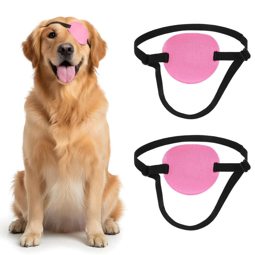 Classicseali dog eye patch rose-red soft fabric protects eyes during recovery