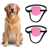 Classicseali dog eye patch rose-red soft fabric protects eyes during recovery