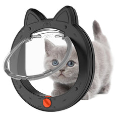 ClawJaw pet door front view highlights durable frame for easy pet access through interior or exterior doors.