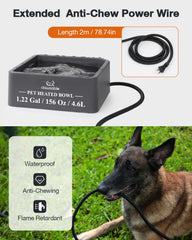 Clawsable long 78.7 inch cord allows flexible placement indoors or outside