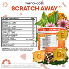 Clean Nutraceuticals omega-3 rich dog chews with salmon oil for skin and coat benefits