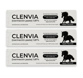 CLENVIA horse paste apple-flavored-tube enables easy administration for horses.