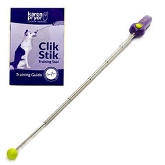 Karen Pryor Clik Stik durable handle enables easy control during training sessions.