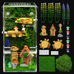 Clioran Jumping Spider Enclosure magnetic door ensures secure, escape-free viewing