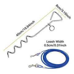 CLKHOWL ground stake screw-in spiral design provides sturdy anchoring.