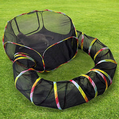 CLKHOWL outdoor cat enclosure tent enables secure outdoor play.