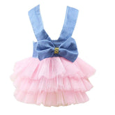 Clopon pet cute halter bowknot dress for stylish party photos.