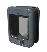 Closer Pets microchip cat flap front view demonstrates secure access and wildlife exclusion