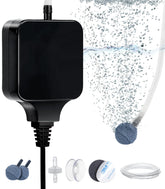Clscea Aquarium Mini Air Aerator quiet-design delivers peaceful tank aeration.