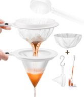 Clscea baby brine shrimp net 80-mesh coarse sieve filters eggshells for clean separation.