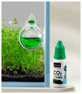 Clscea tear-drop CO2 checker shows colorimetric readings for quick aquarium monitoring