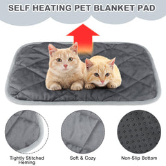 Cat peacefully resting on a Clysee pad for warm comfort.