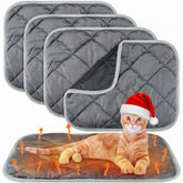 Clysee self-heating pet mat 4-pack packaging for versatile warmth