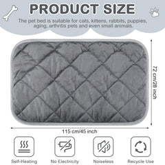 Clysee self-heating pet mat reflects body heat for cozy warmth.
