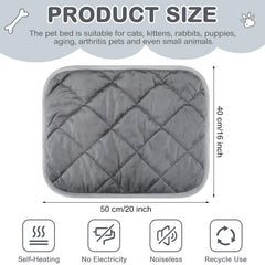 Clysee self-heating pet mat soft fluffy fabric enhances cozy naps