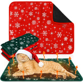 Clysee self-warming cat bed snowflake four-pack pack shot for cozy indoor warmth