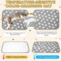 Clysee star-pattern pet bed pad adds playful flair while warming