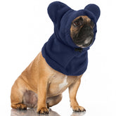 Clysee Winter Dog Hat front view with quiet ears for calm walks in noisy crowds