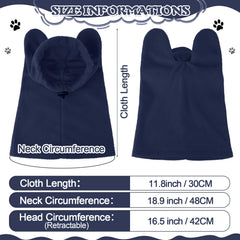 Clysee Winter Dog Hat side view shows adjustable rope buckle for snug fit