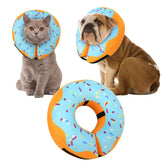 Cneo Recovery Donut Collar outer view highlights soft inflatable cushion for safety.