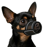 CNSYAF dog muzzle XXS breathable mesh for small dogs enhances airflow and comfort