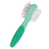 Coastal Li'l Pals Dog Combo Brush puppy-fit design helps comfortable grooming for small dogs.