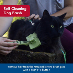 Coastal Pet Safari coated stainless steel pins provide gentle grooming.