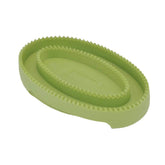 Coastal Pet Safari Comfort Grip Curry Brush close-up for gentle massage while brushing.