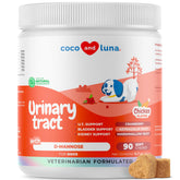 Coco and Luna Cranberry for Dogs soft chews demonstrating urinary tract harmony for daily comfort