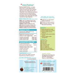 Cocotherapy Triplex MCT-3 Oil dropper image highlights immune support potential.