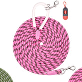 Codepets long rope leash pink 360-rotation hook for training control