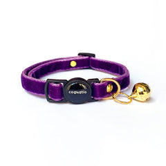 Cognatio safety quick release cat collar aubergine with bell for outdoor tracking and daily comfort