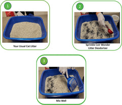Coir Wonder multi-pet use in rabbit or coop habitats promotes fresher bedding.