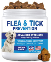 ColEaze flea-tick chews soft treats, natural ingredients for gentle protection and tasty chicken flavor