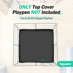 Colewin dog playpen bottom pad installed on four-panel pen showing stable setup.