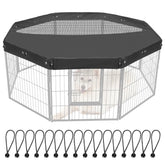 Colewin dog playpen cover front view demonstrates secure fit for 30-inch pens.
