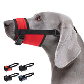 CollarDirect dog muzzle shows an adjustable strap for a secure, comfortable fit.