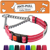 CollarDirect pink martingale collar with quick-release buckle for easy on/off
