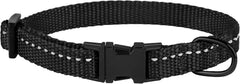 CollarDirect reflective dog-collar with quick-release-buckle for easy on-off.