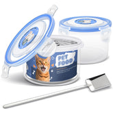 CollectHall two-pack cat can covers keep lids secure and food fresh