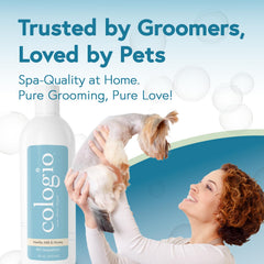 Cologio Dog Shampoo label ingredients highlight Manuka honey for hydration