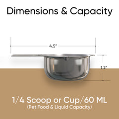 Color Up premium stainless steel scoop highlights durability and safety for pet meals.