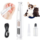 Recortadora de patas para perro con LED para precisión de grooming.
