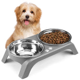 COMESOON bandeja de alimentación para perros, altura de 3 pulgadas, facilita postura natural al comer.
